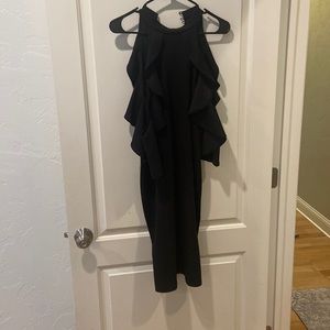 Black maternity cocktail dress